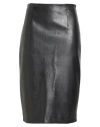 Lardini Woman Midi Skirt Black Size 8 Viscose, Pbt - Polybutylene Terephthalate In Black