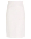 Lardini Woman Midi Skirt White Size 4 Cotton, Linen, Viscose, Polyamide