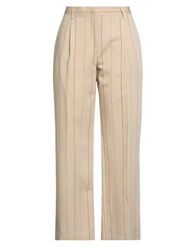 Lardini Woman Pants Beige Size 10 Viscose, Polyester In Neutral
