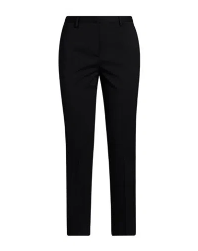Lardini Woman Pants Black Size 2 Polyester, Wool, Eco Polyester