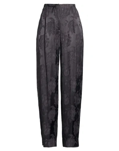 Lardini Woman Pants Charcoal Size 4 Viscose In Black
