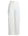 Lardini Woman Pants Cream Size 6 Linen
