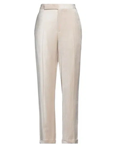 Lardini Woman Pants Cream Size 6 Viscose In Neutral