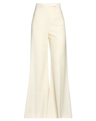Lardini Woman Pants Cream Size 6 Viscose, Pbt - Polybutylene Terephthalate In White
