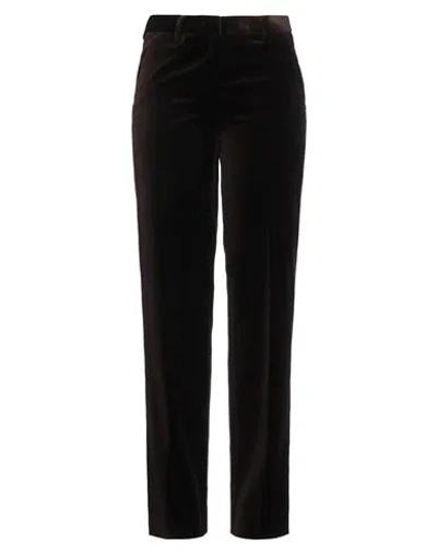 Lardini Woman Pants Dark Brown Size 6 Cotton