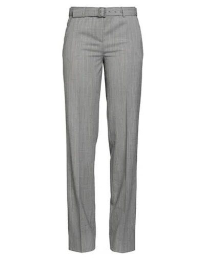 Lardini Woman Pants Grey Size 10 Polyester, Wool, Elastane In Gray