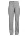 Lardini Woman Pants Grey Size 8 Wool In Gray