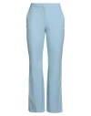 Lardini Woman Pants Pastel Blue Size 4 Cotton, Polyester, Elastane In Blue
