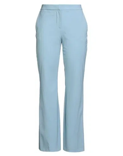 Lardini Woman Pants Light Blue Size 6 Wool, Elastane