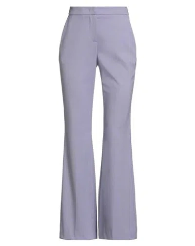 Lardini Woman Pants Lilac Size 8 Polyester, Wool, Elastane In Purple