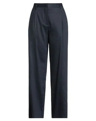 Lardini Woman Pants Midnight Blue Size 8 Linen, Viscose, Elastane