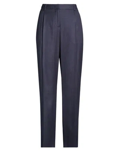 Lardini Woman Pants Navy Size 10 Viscose In Blue