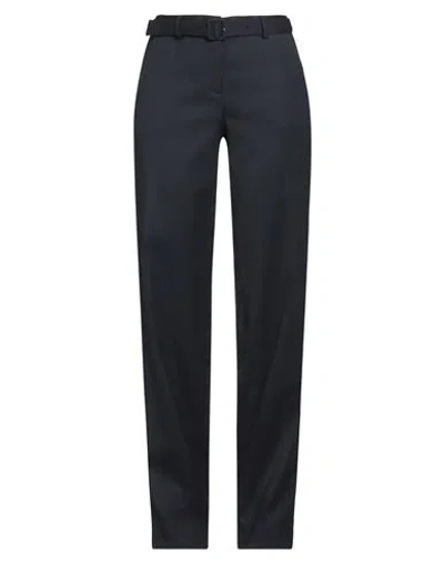 Lardini Woman Pants Navy Size 10 Wool, Elastane In Black