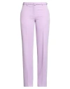 Lardini Woman Pants Pink Size 10 Polyester, Rayon, Elastane
