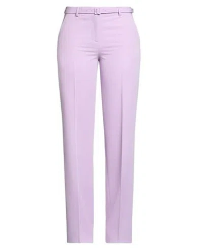 Lardini Woman Pants Pink Size 10 Polyester, Rayon, Elastane