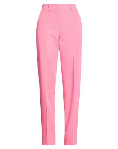 Lardini Woman Pants Pink Size 10 Polyester, Rayon, Elastane