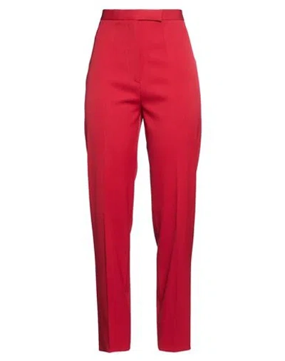 Lardini Woman Pants Red Size 6 Wool, Elastane