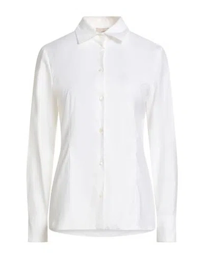Lardini Woman Shirt White Size 4 Cotton, Elastane