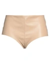 Lardini Woman Shorts & Bermuda Shorts Camel Size 8 Polyester In Beige