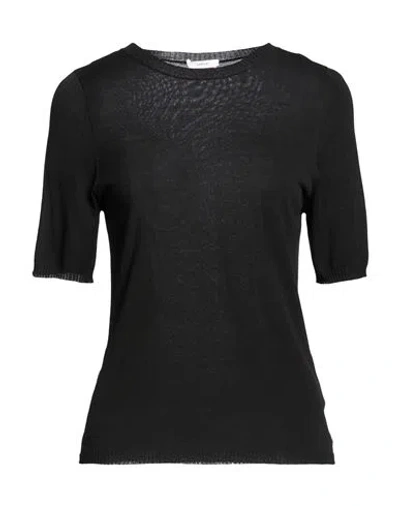Lardini Woman Sweater Black Size Xl Viscose, Nylon
