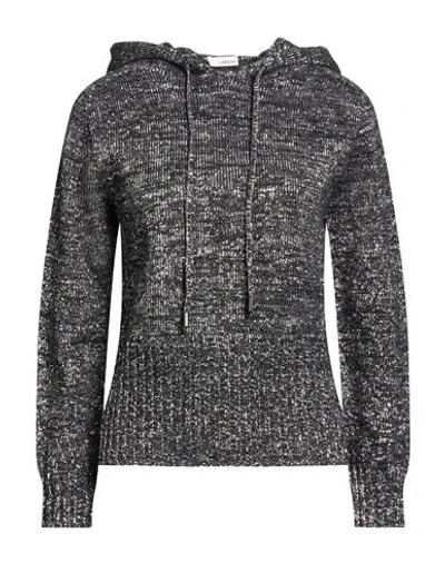 Lardini Woman Sweater Charcoal Size Xl Wool, Polyester, Cashmere In Gray