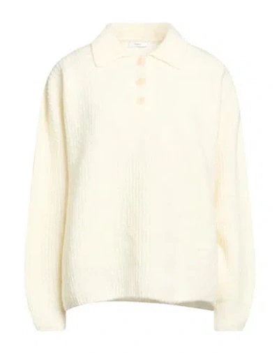 Lardini Woman Sweater Cream Size M Wool, Cashmere, Nylon In White