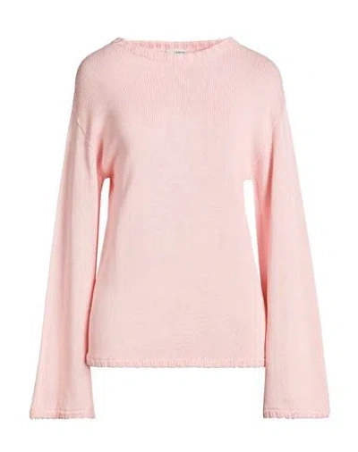 Lardini Woman Sweater Light Pink Size M Cotton