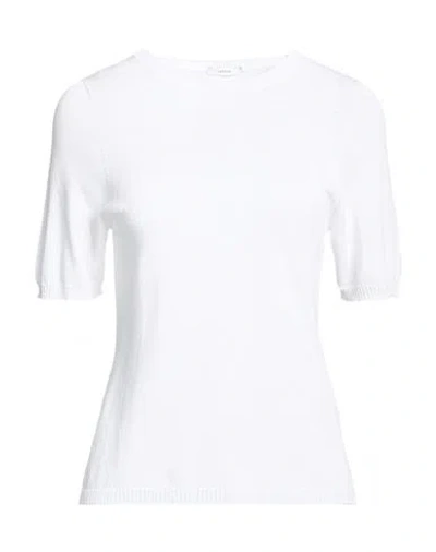 Lardini Woman Sweater White Size Xl Viscose, Nylon