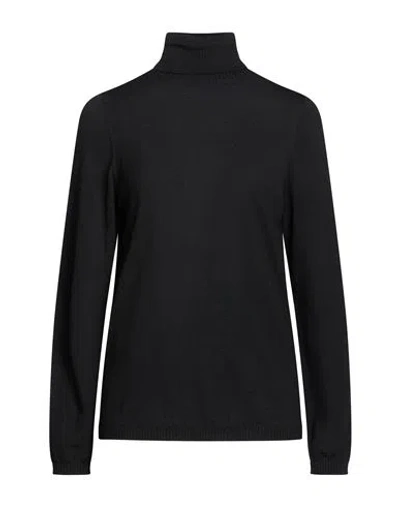 Lardini Woman Turtleneck Black Size Xl Wool