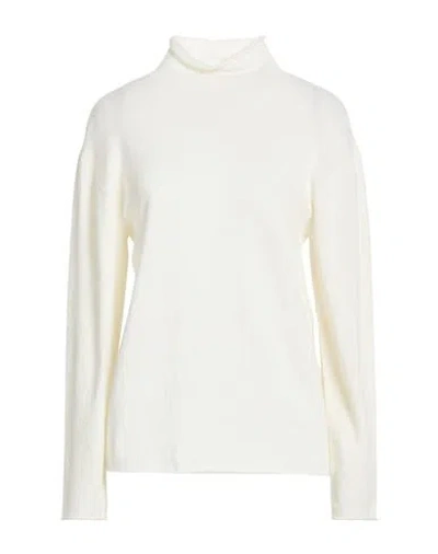 Lardini Woman Turtleneck Ivory Size M Wool, Cashmere In Neutral