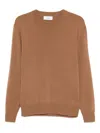 Lardini Wool And Alpaca Blend Sweater In Brown