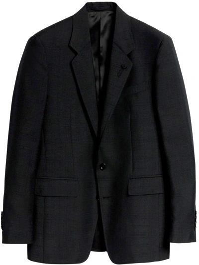 Lardini Wool And Mohair Jacket In Black