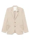 Lardini Wool Blazer In Neutrals