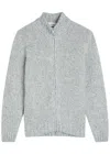 Lardini Wool-blend Cardigan In Gray