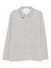 Lardini Light Grey Wool Blend Jacket In Gray