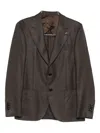 Lardini Wool-blend Single-breasted Blazer In Multi