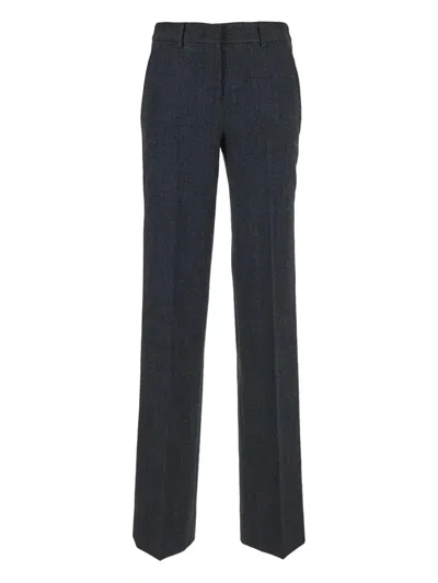 Lardini Wool-blend Trousers In Brown