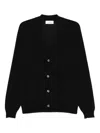 Lardini Button-front Wool Cardigan In Black
