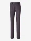 Lardini Creases Tailored Trousers In Antracite Grey