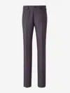 Lardini Creases Tailored Trousers In Antracite Grey