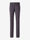 Lardini Creases Tailored Trousers In Antracite Grey