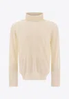 Lardini Wool High-neck Sweater In Neutral