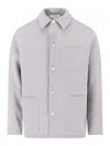 Lardini Versatile Jacket With Chest And Side Pockets In Gray