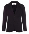 Lardini Wool Notched Lapel Blazer In Blue