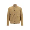 Lardini Beige Wool Oves Aries Full-length Jacket In Neutral