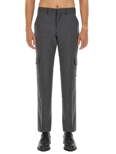 Lardini Wool Pants In Gray