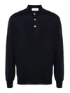 Lardini Black Long-sleeved Sweater In Black