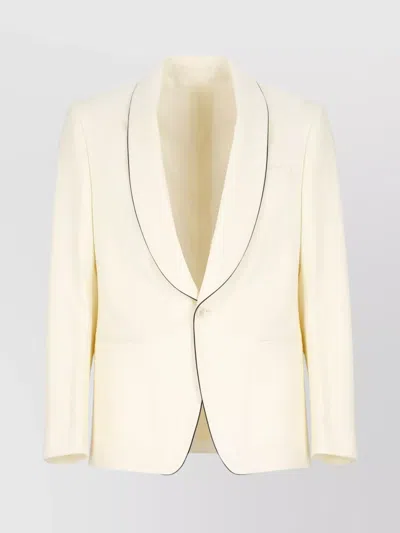 LARDINI WOOL SHAWL NECK JACKET