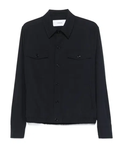 LARDINI WOOL SHIRT JACKET