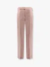 Lardini Wool, Silk And Linen Trouser With Fold